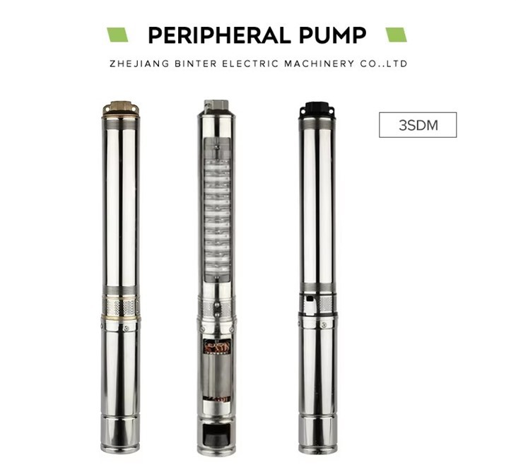 Pompe à eau haute pression de moteur 3SDM de pompe submersible de puits profond de la tête 85m élevée
