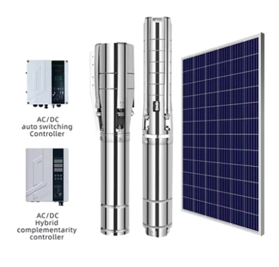 4SP5.2-101-150-1100-A/D 1.1kw pour la pompe de puits profond solaire à vis sans brosse d'irrigation