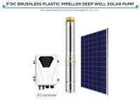 pompe à eau solaire de Deepwell de puissance élevée de C.C de la tête 78m de 7.5m3/h pour l'irrigation